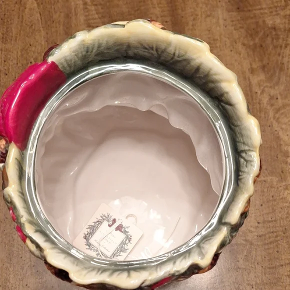 Santa Claus Cookie Jar with Red Hat - Picture 3 of 6